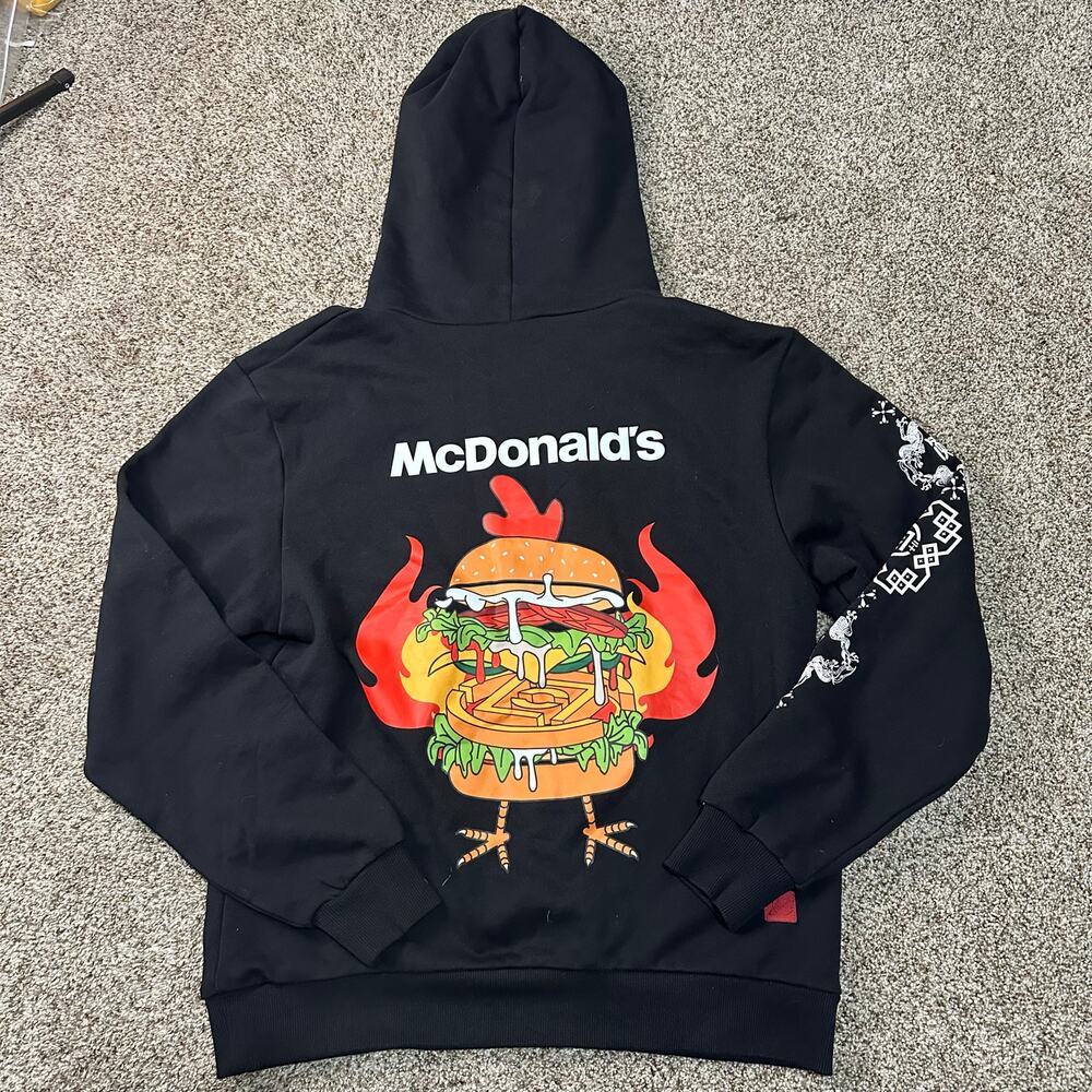 CLOT X MCDONALD'S Unisex McSpicy Hoodie L In Black - Picture 4 of 9